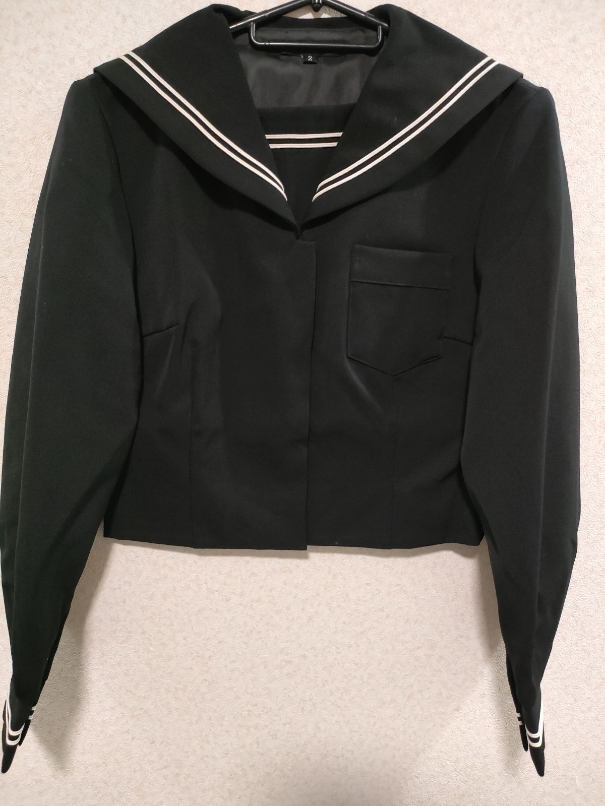 新品】 セーラー服 冬服 制服 女子 学生服 黒 前開き 高校 中学校 - メルカリ