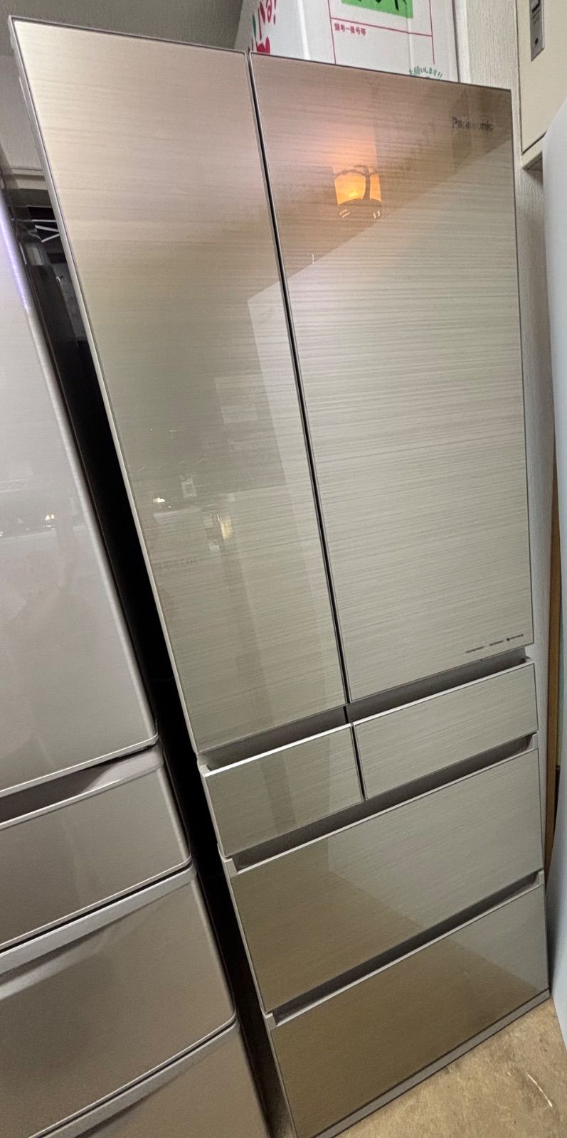 ◆Panasonic 冷蔵庫 500L フルフラットガラス 大容量 NR-F507HPX-N