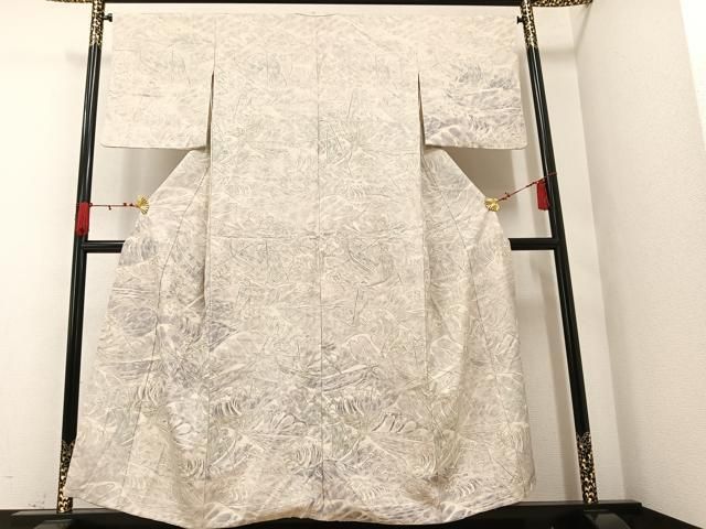 平和屋着物●訪問着　生紬　先導　正絹　逸品　AAAV9393ph 平和屋着物○訪問着 生紬 先導 正絹 逸品 AAAV9393ph