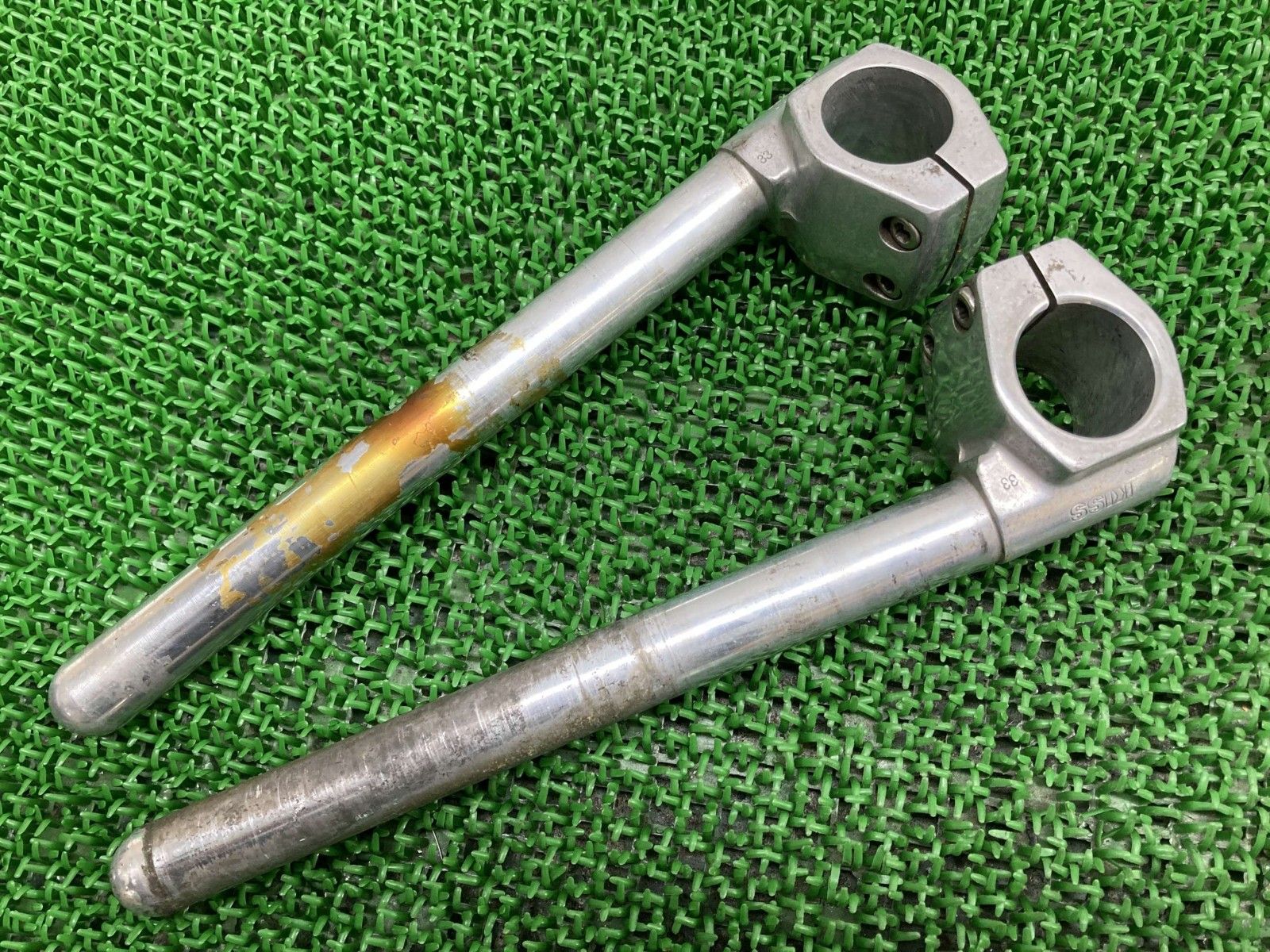 キジマ製CB400FOUR セパレートハンドル 左右 社外 バイク 部品 33φ KISSレーシング 旧フォア GB250 CB250N T TW200 TW225 jY