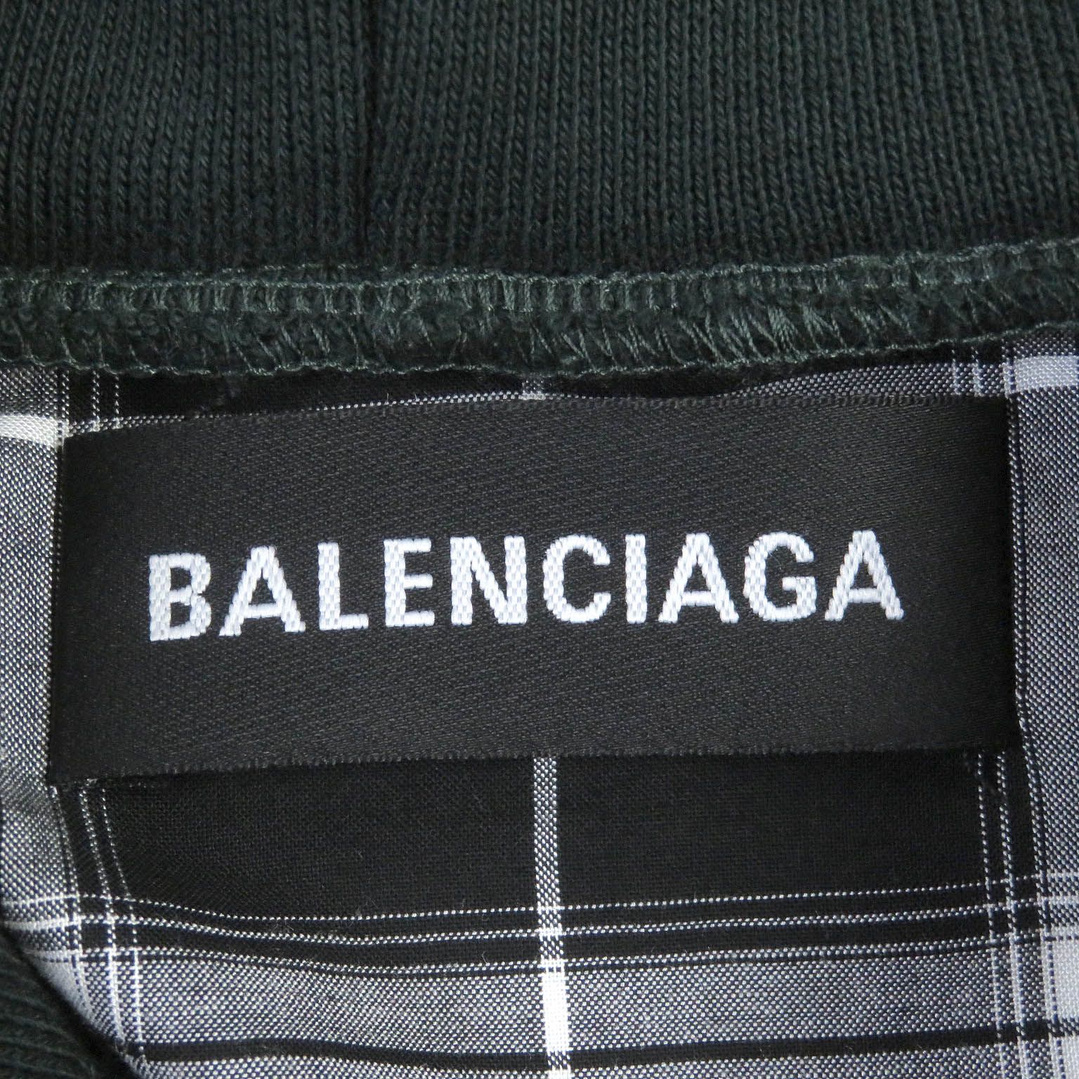 美品□BALENCIAGA バレンシアガ 19SS 557356 Twinset Hoodie チェック  