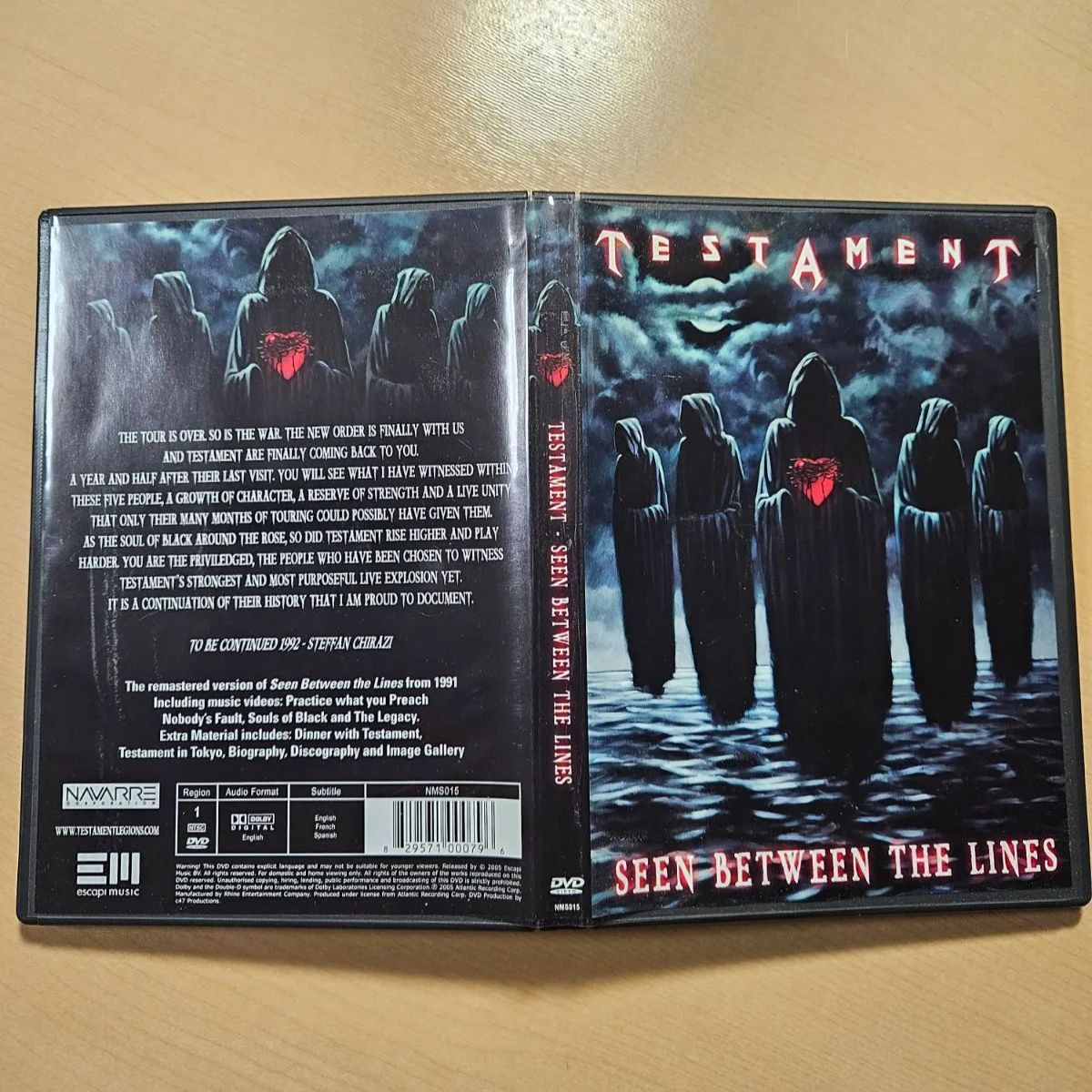 輸入DVD 折込ポスター付 Testament / Seen Between The Lines