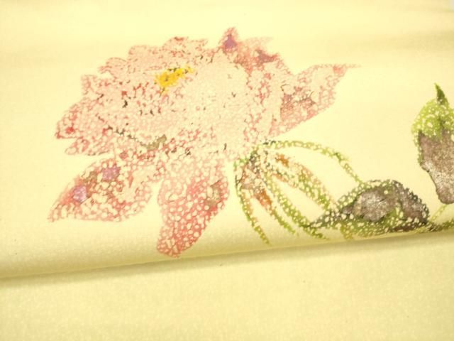 平和屋着物○東京友禅 熊谷好博子 九寸名古屋帯 枝花文