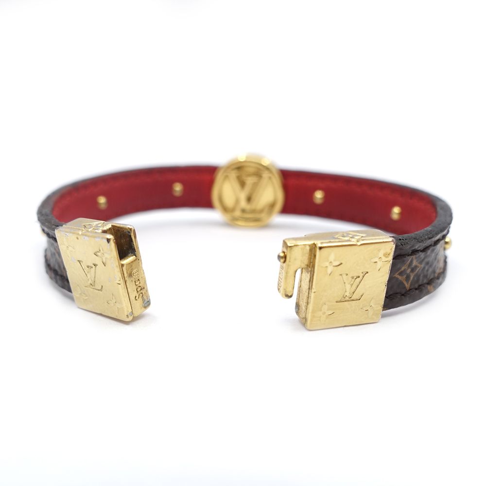 ルイヴィトン LVサークルリバーシブルブレスレット モノグラム レッド 15cm ルイヴィトン LVサークルリバーシブルブレスレット モノグラム