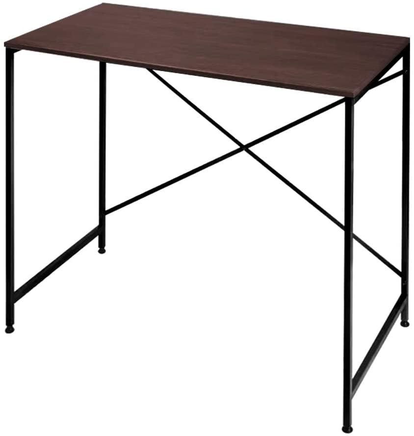 【特価セール】勉強机 シンプル 80×48×70 デスク ブラウン デスク 組み立て簡単 パソコンデスク 在宅勤務 オーエスジェイ(OSJ) 一人暮らし