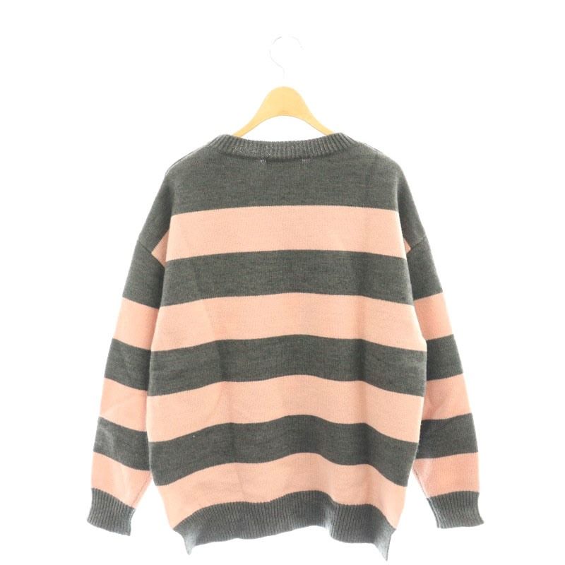 ヒステリックグラマー HYSTERIC GLAMOUR HYS編込ボーダー プルオーバー