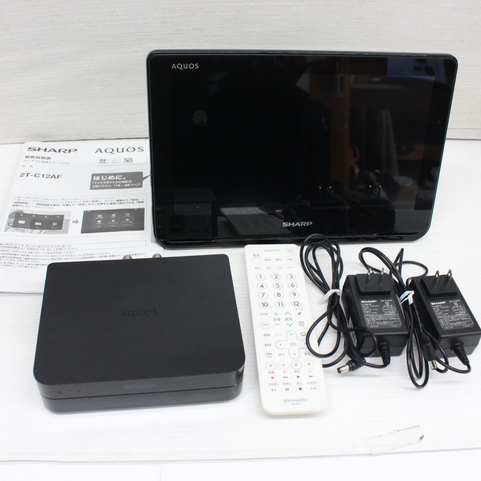 ☆639 SHARP AQUOS ポータブル液晶カラーテレビ 2T-C12AF - メルカリ