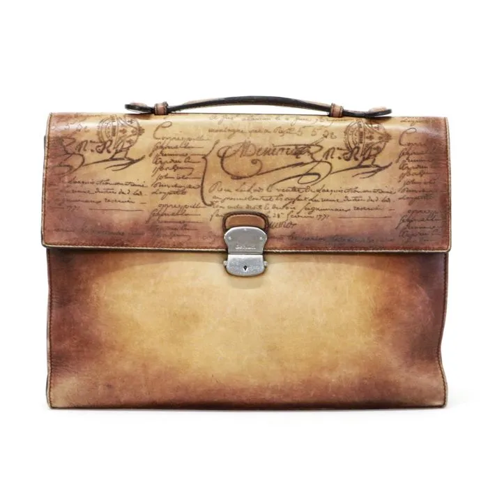 ベルルッティ Berluti カリグラフィレザーブリーフバッグ 中古 BS99