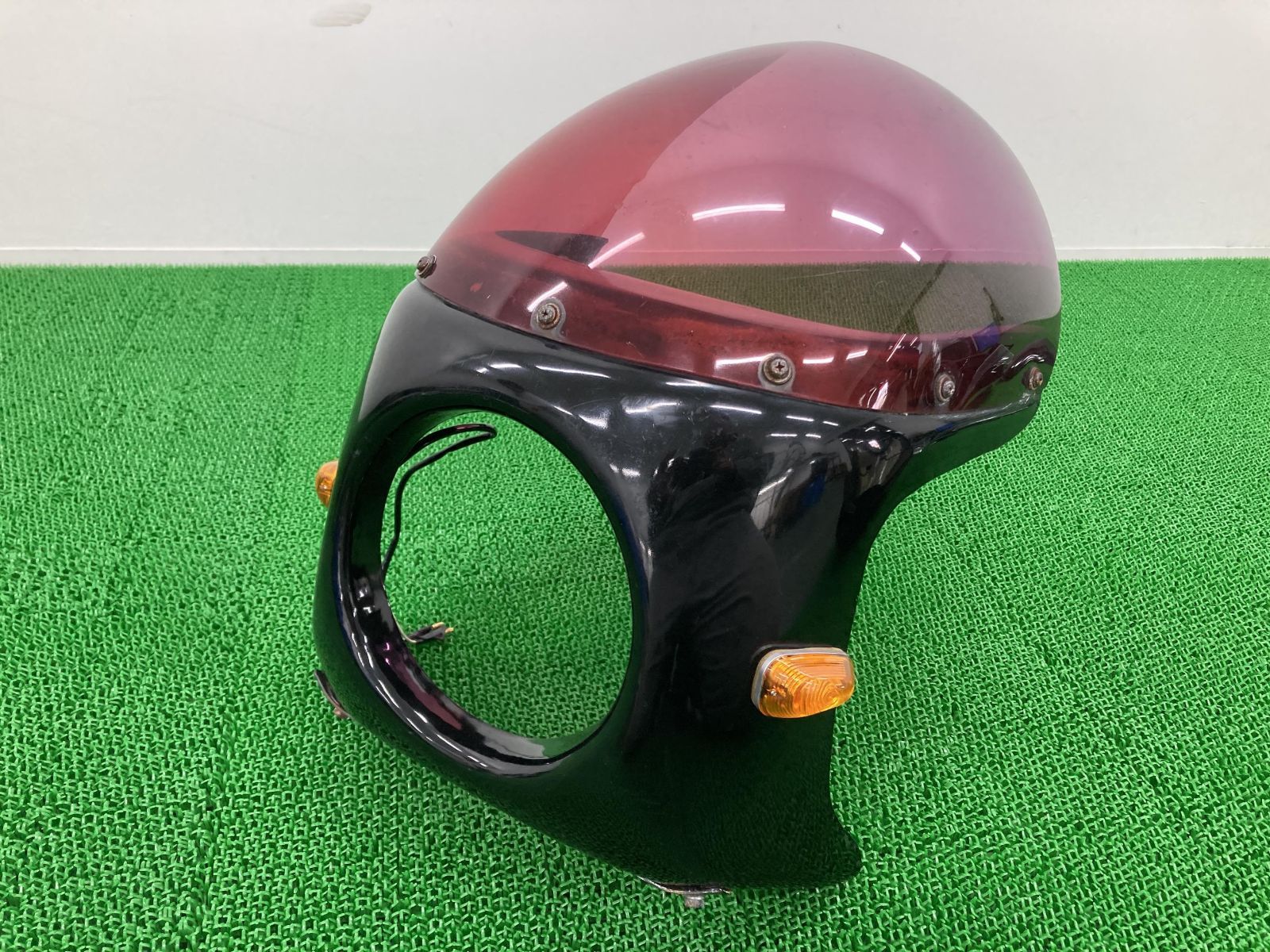 デスペラード400X ビキニカウル 黒 社外 中古 VK52A Desperado400X ロックハート風 アッパーカウル フロントカウル ペイント素材に