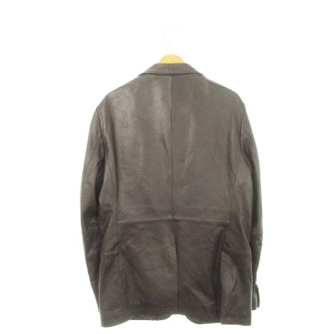 ウィンドアーマー WIND ARMOR NICHIWA ラムレザージャケット テーラード シングル ステッチ 本革 羊革 大きいサイズ 3 L 茶 ブラウン AH 27 GY 44