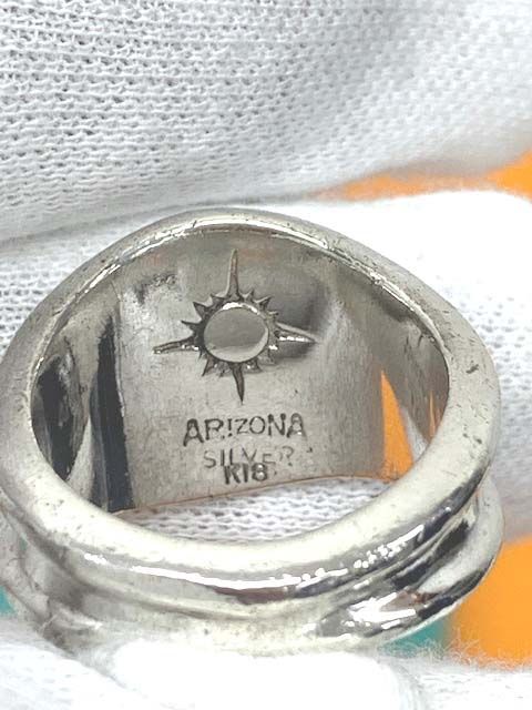 ARIZONA FREEDOM☆リング☆太陽神☆K18/SV☆＃18☆美品 - メルカリ