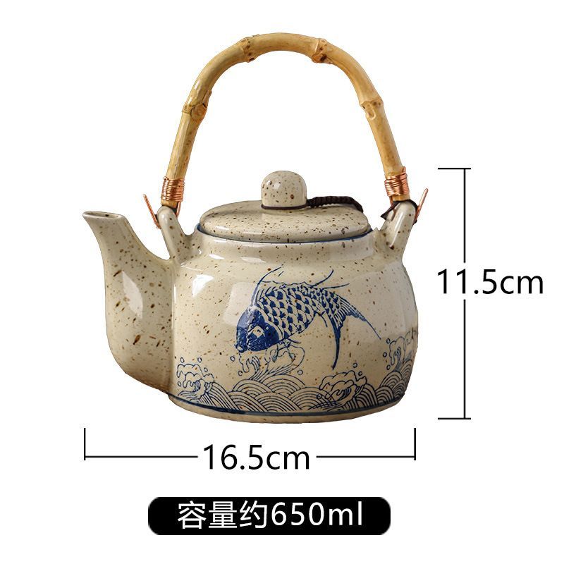 大容量650ml 急須 ティーポット お茶セット やかん 詰め替え 中国式1