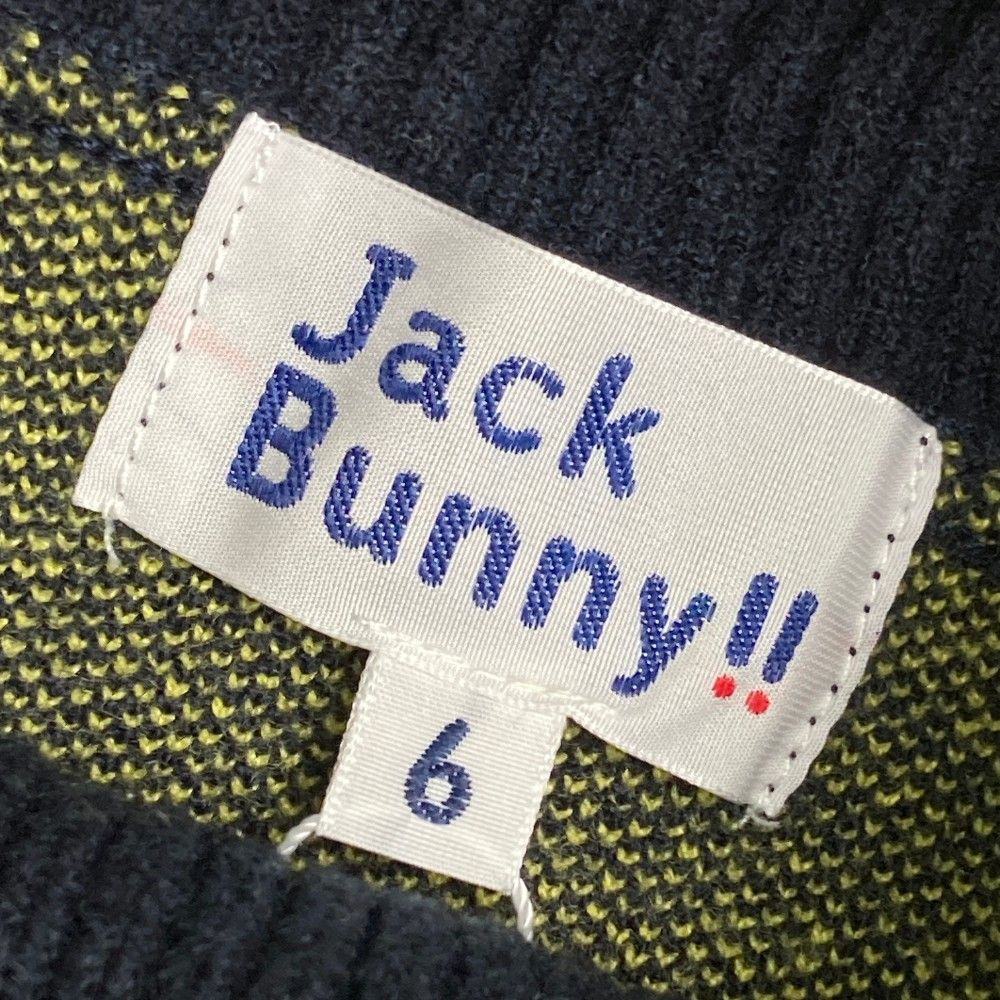 サイズ：6 JACK BUNNY ジャックバニー  タートルネック ニットセーター 総柄 ネイビー系 [240101443063] ゴルフウェア メンズ ストスト サイズ：6 JACK BUNNY ジャックバニー タートルネック ニット