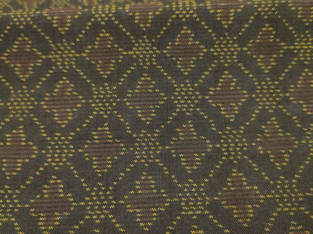 平和屋着物□本場大島紬 花菱文 黒地 正絹 逸品 AAAU1194jd - メルカリ 