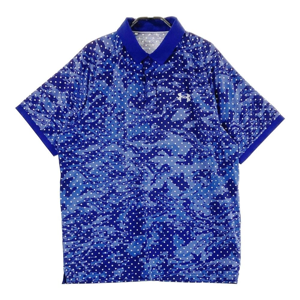 サイズ：XL UNDER ARMOUR アンダーアーマー 半袖ポロシャツ 総柄