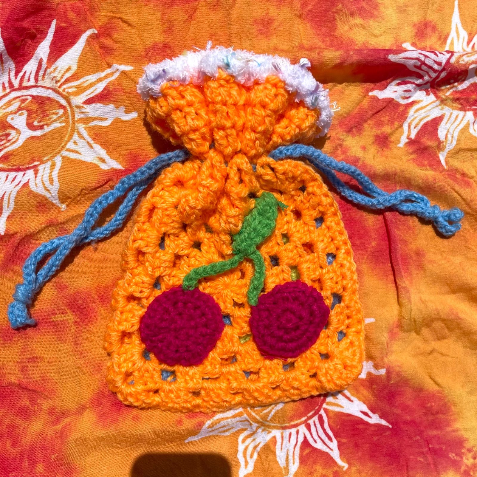 ハンドメイド♡さくらんぼ巾着 ハンドメイド♡さくらんぼ巾着