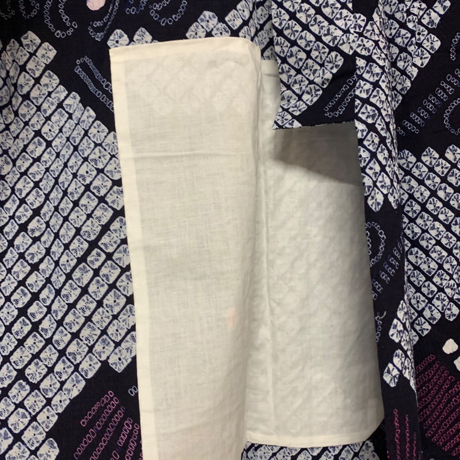 有松鳴海本絞り花模様着物