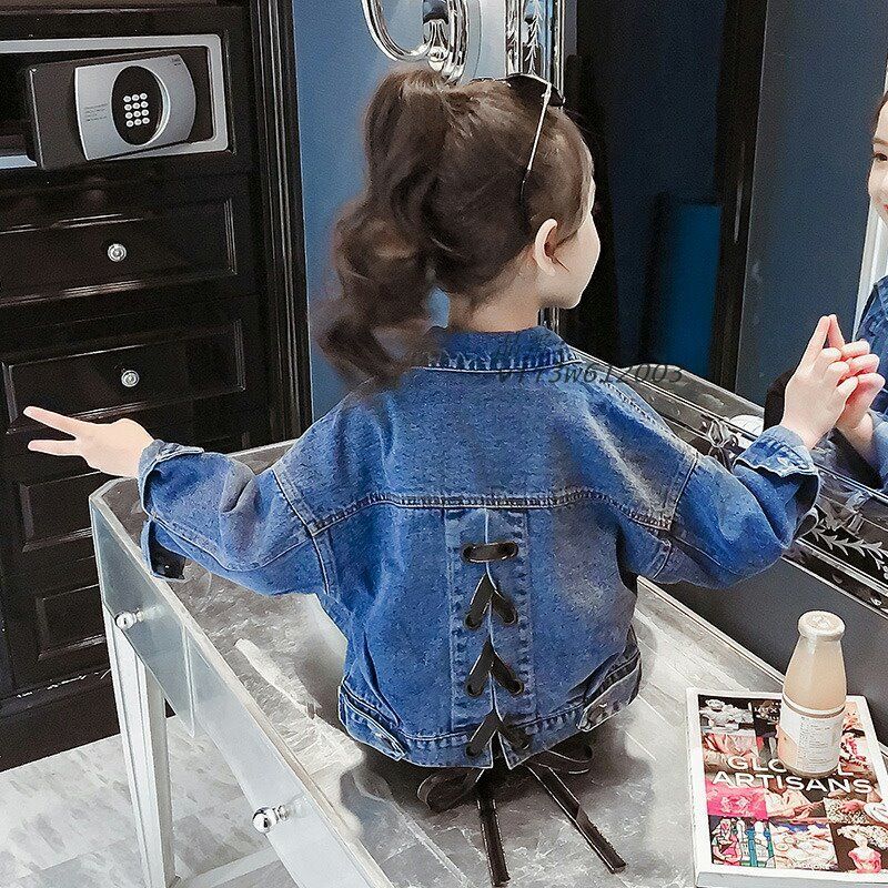 子供服 防寒 デニムジャケット キッズ 韓国ファッション デニムコート 長袖 ジュニア 150 おしゃれ キッズ服 アウター ジャンパー 春 秋 ポケット付き vii3w612003