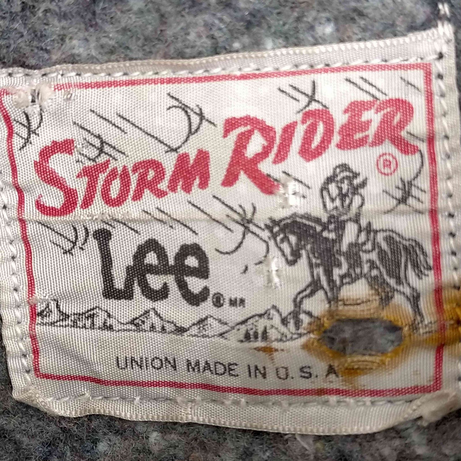リー Lee 76-78年製 STORM RIDER USA製 縦じま 背面刺繍 デニム 
