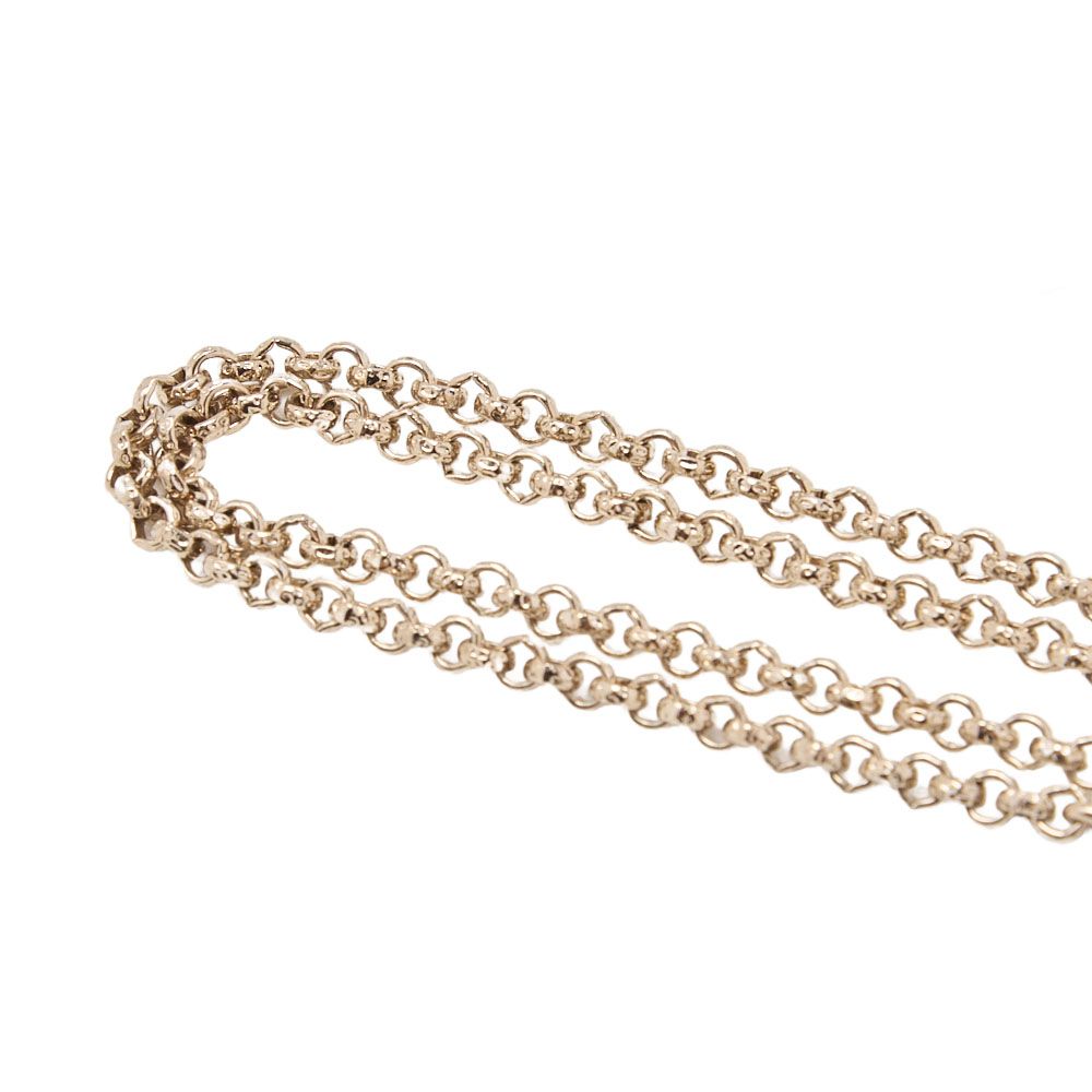 CHANEL シャネル ココマーク ハート ラインストーン ネックレス GP  