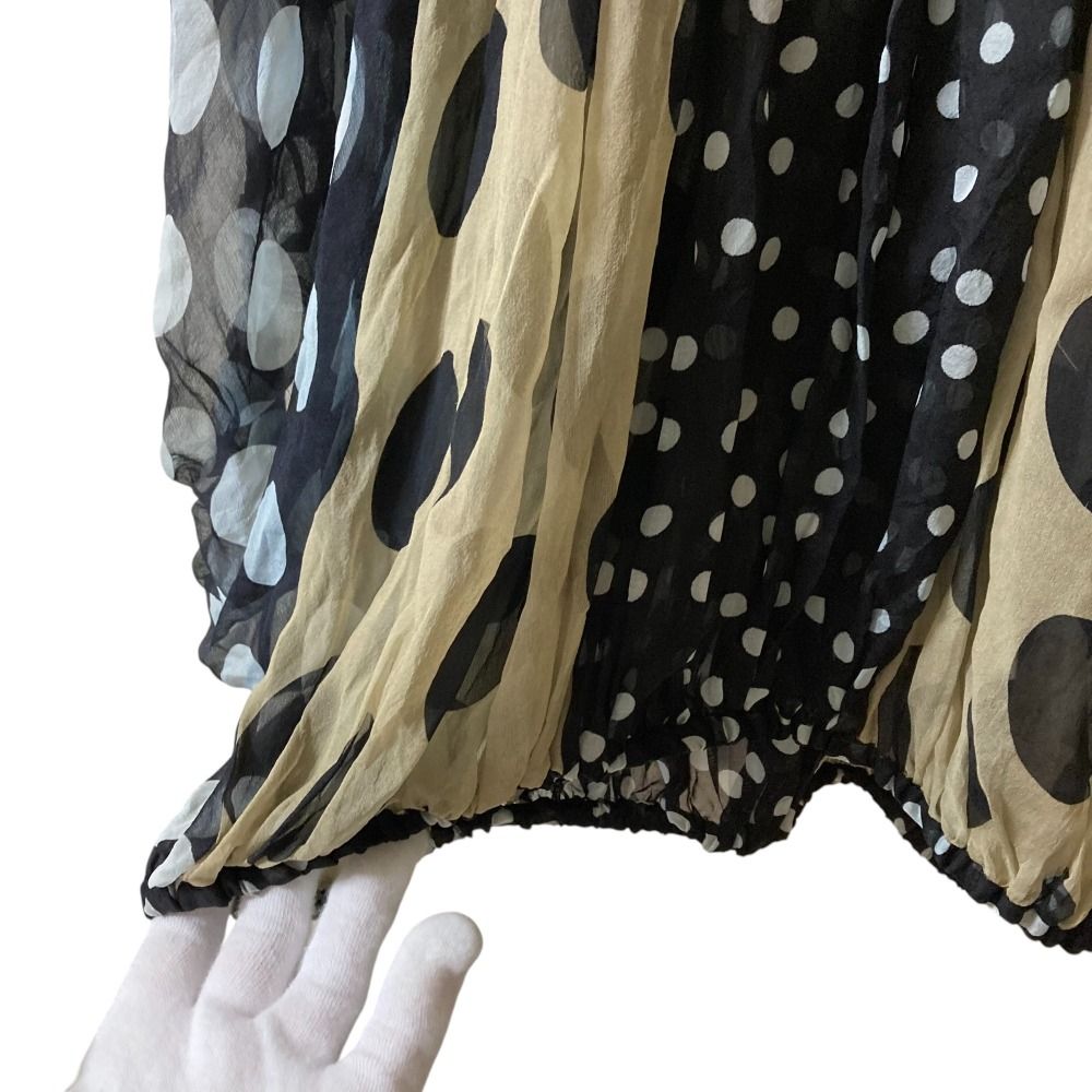 良品 DOLCE&GABBANA ドルチェアンドガッバーナ パネルドット シルク  