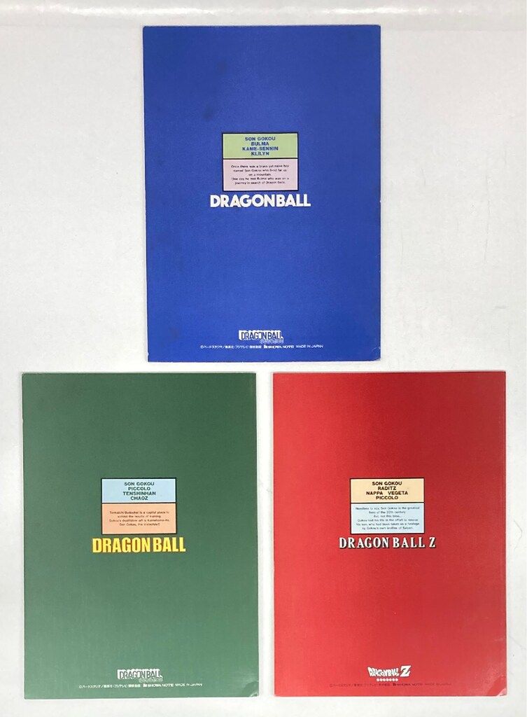 HISTORY OF DRAGONBALL　メモリアルノートブック　当時物 集英社 文具/ステーショナリー関連 ドラゴンボールZ HISTORY OF