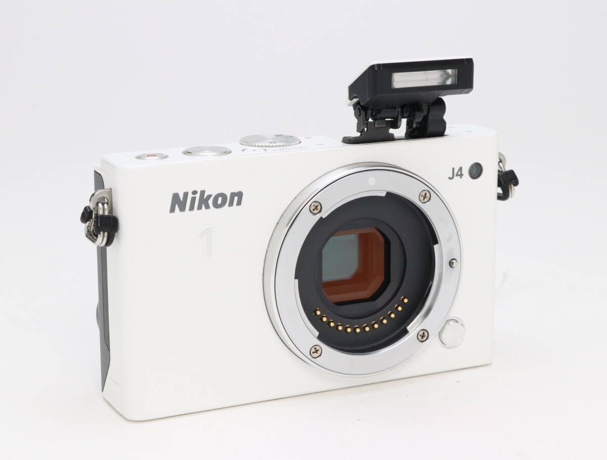 B 並品 Nikon ニコン 1 J 4 ボディ ホワイト 初期不良 対応 99 97 ミラーレス一眼 デジタルカメラ