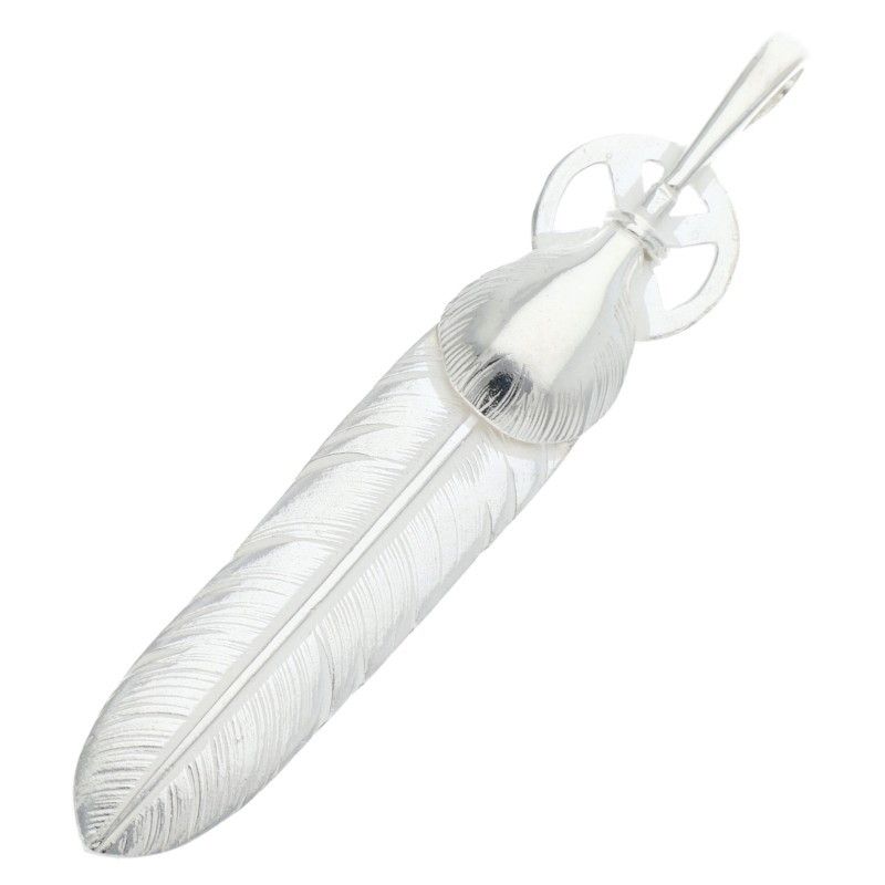 ゴローズ SVハートホイールフェザー 大 ネックレストップ メンズ