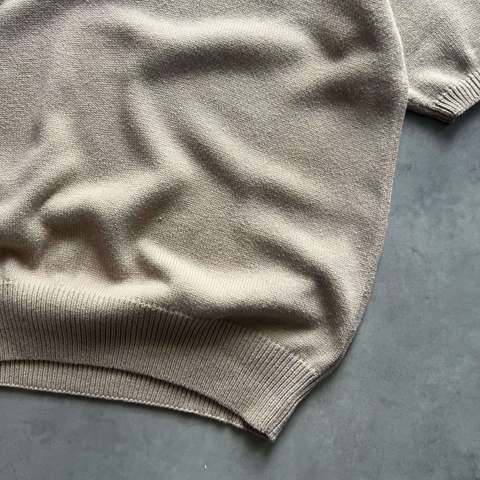 トップス 90s Polo Ralph Lauren Cotton Knit Sweat 90s Ralph Lauren cotton knit polo shirt ラルフローレン