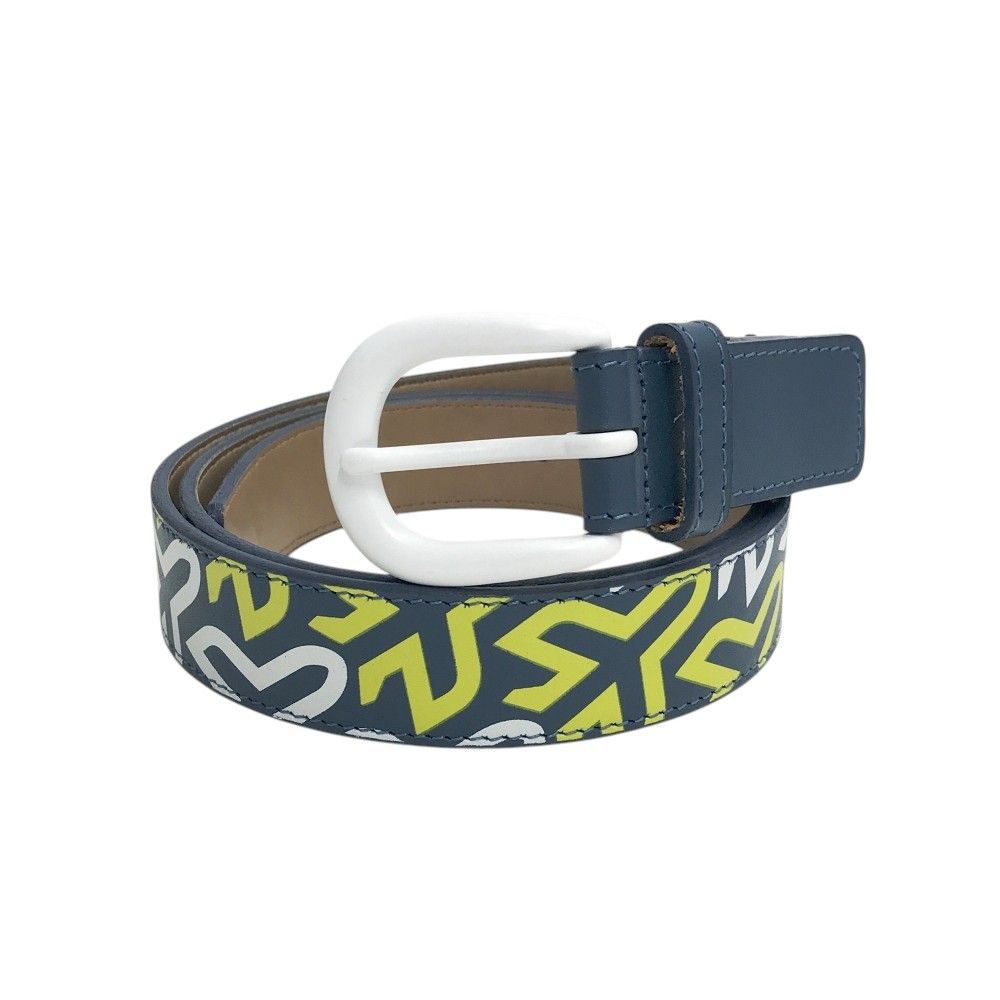 PEARLY GATES パーリーゲイツ ベルト ロゴ総柄 ブルー系 240101537651 ゴルフウェア ストスト