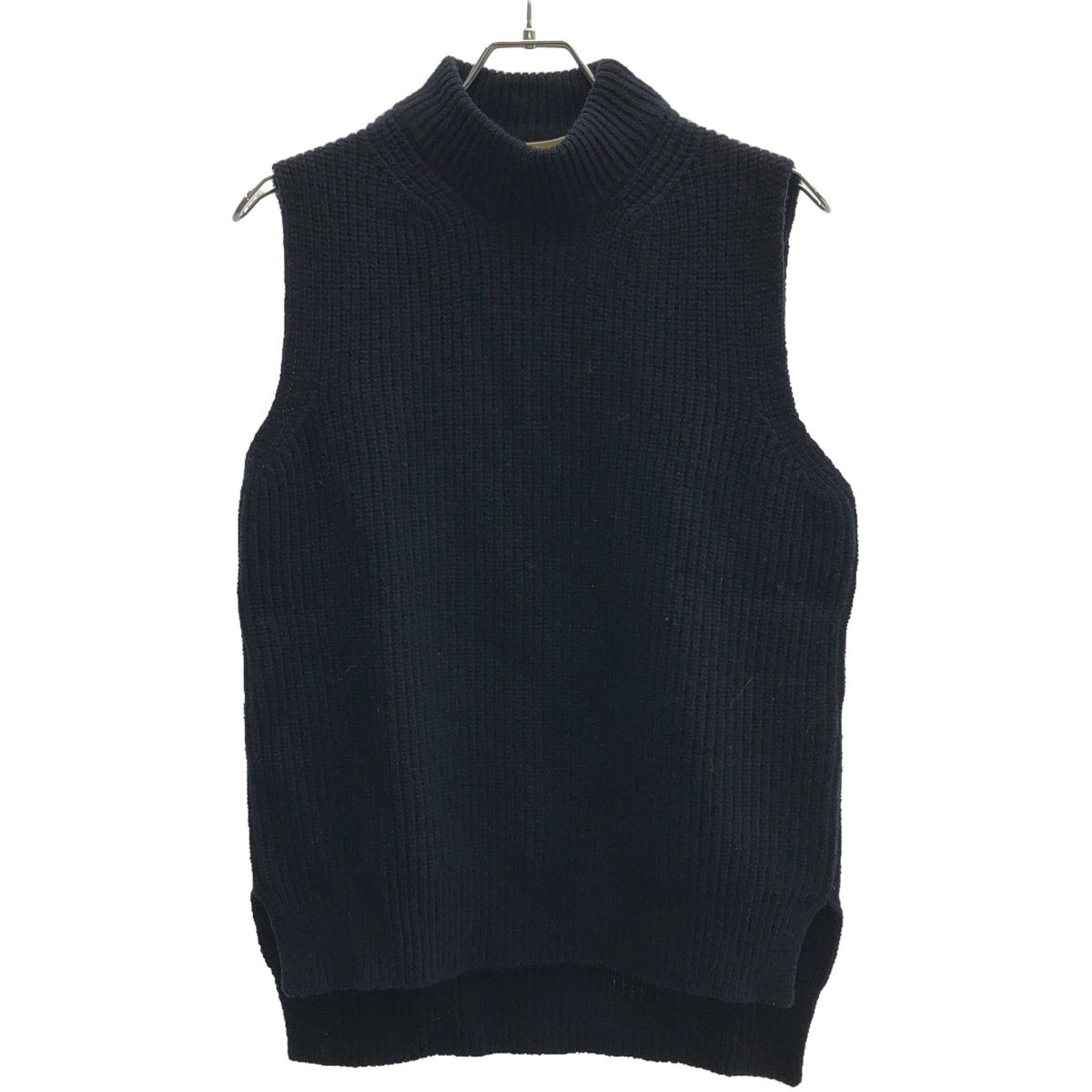 MARNI マルニ 22AW ローゲージモックネックニットベスト DVMG0009A0 UFH599 ネイビー 46