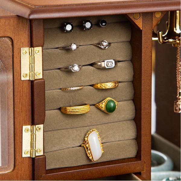 全新品】ジュエリーボックス 木製 ジュエリー収納 アクセサリー
