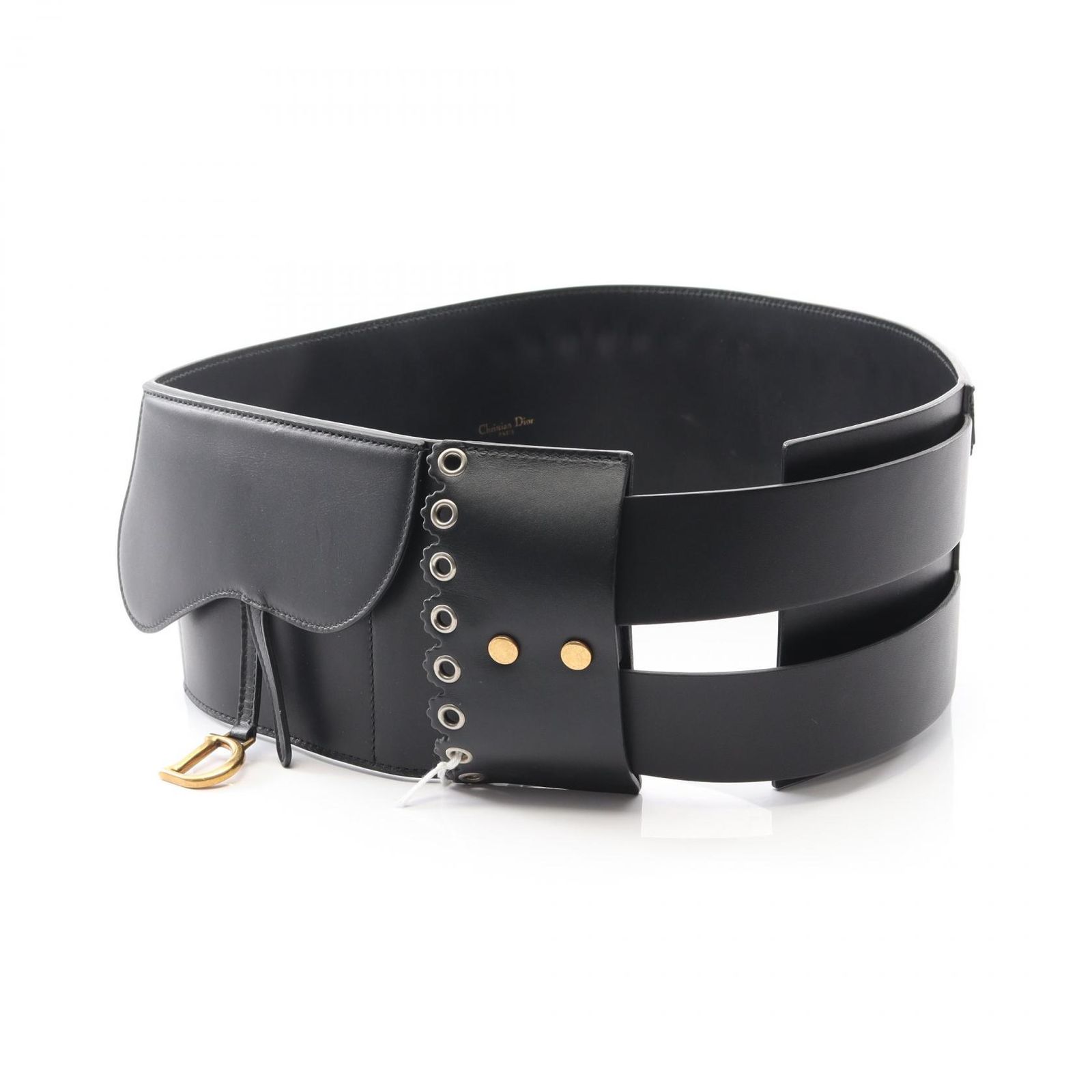 Dior Saddle ベルト Saddle Belt Black Smooth Calfskin, 13.5 CM | DIOR