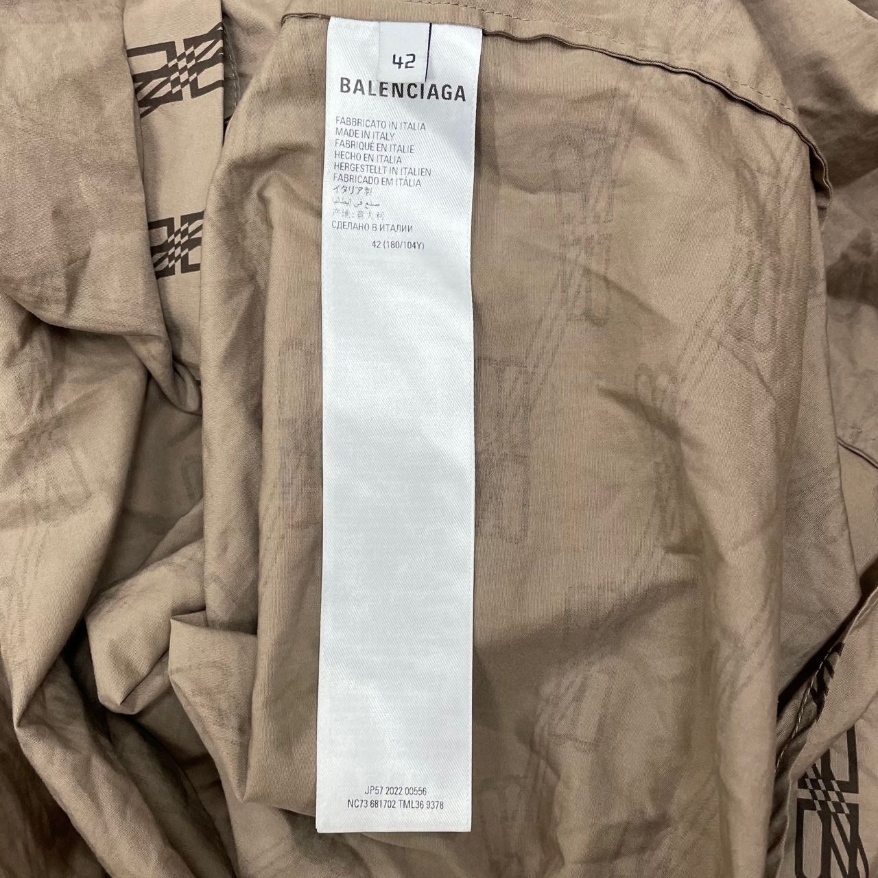 BALENCIAGA シャツ ベージュ系 Made In Italy 楽天市場 BALENCIAGA シャツ ベージュ系 Made In Italy 楽天市場