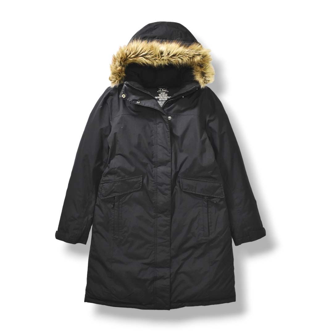 高性能】 エルエルビーン L.L.Bean フードファー ダウンコート S  