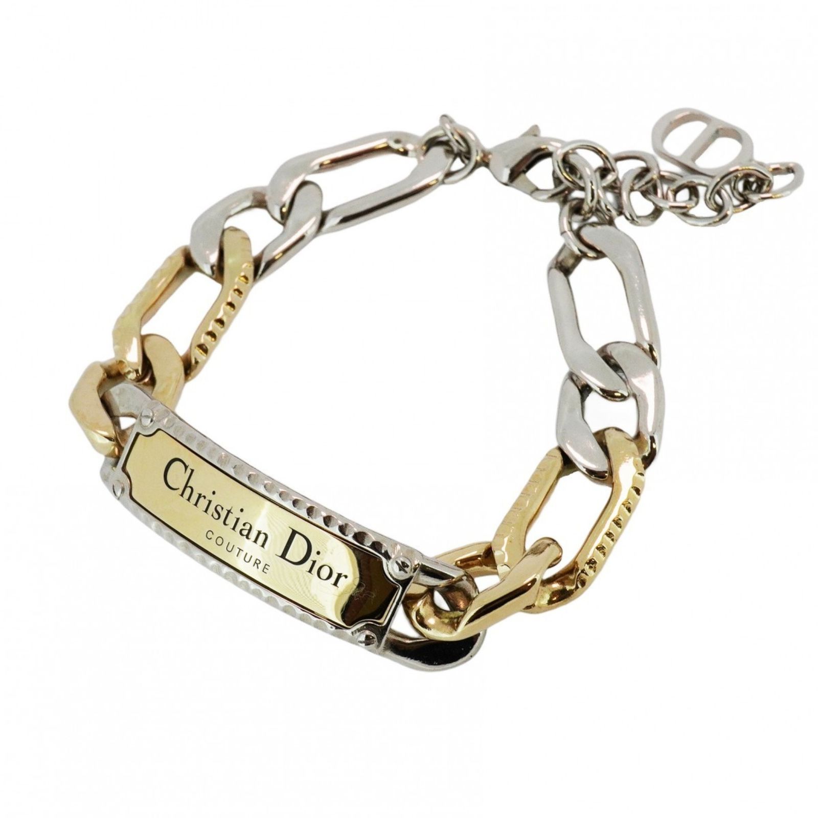 クリスチャン ディオール Christian Dior クリスチャンディオール ブレスレット ディオール チェーン GPメッキ メタル ゴールド シルバーメンズ レディース