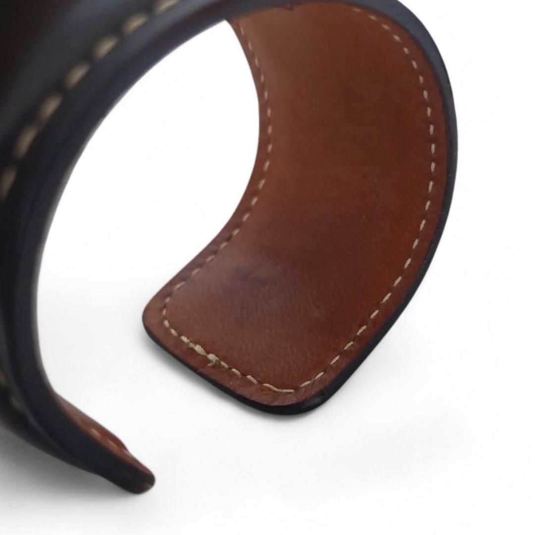 美品 COACH コーチ バングル レザー ブレスレット アクセサリー 