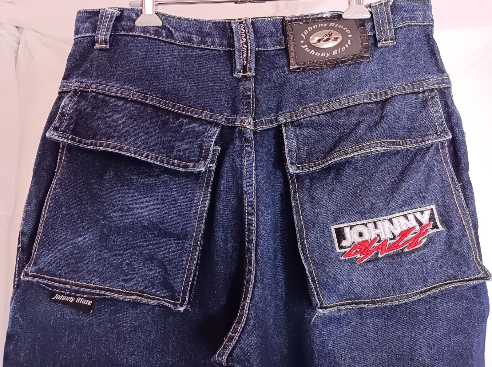 02】☆美品☆Johnny Blaze バギーパンツ 極太 デカポケット 【3550 