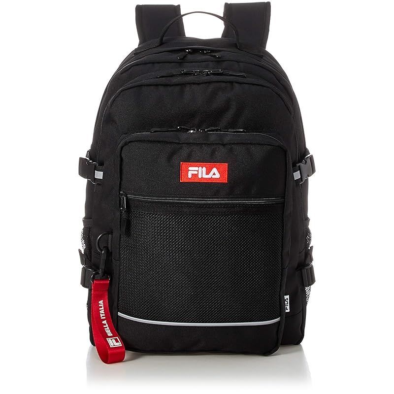 在庫 フィラ リュック 大容量 りゅっくさっく バックパック Backpack シンプル レディース メンズ マルチケース付き 30 L リュックサック ポーチ付 通販 通勤 ビジネス 通学 学生 遠足 旅行 FM 2311 ブラック