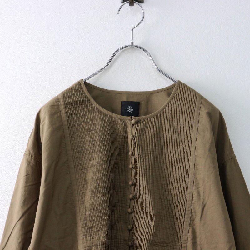 maison de soil メゾンドソイル ピンタックブラウス シャツ maison de