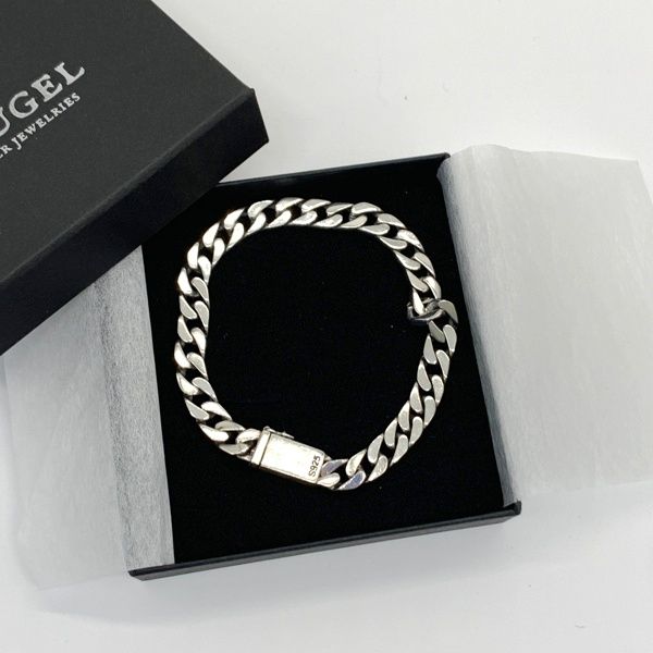 FLUGEL Kihei Chain Bracelet 喜平 チェーン ブレスレッド SV925 シルバー925 19cm アクセサリー メンズ シルバー フリューゲル DF15389
