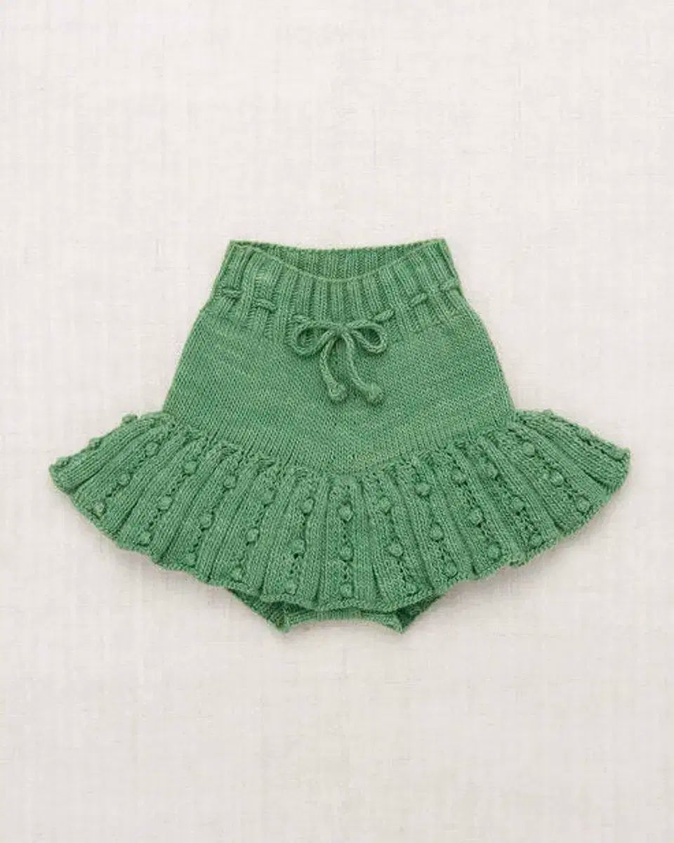 神秘的な ミシャアンドパフ 25ss ポップコーンスリーブ スケートスカート 3y