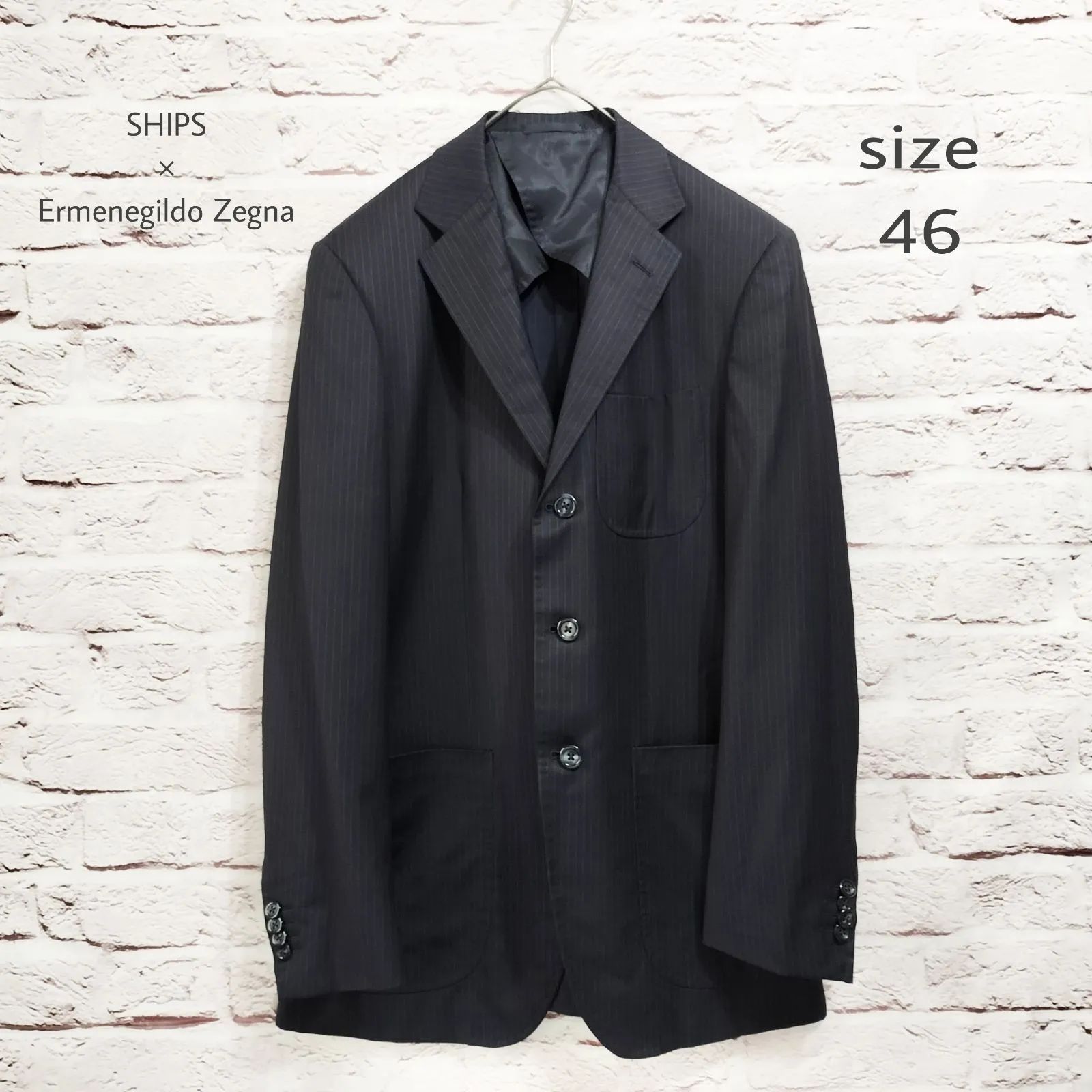 SHIPS × Ermenegildo Zegna テーラードジャケット シルク混】SHIPS×Ermenegildo Zegna テーラードジャケット - メルカリ
