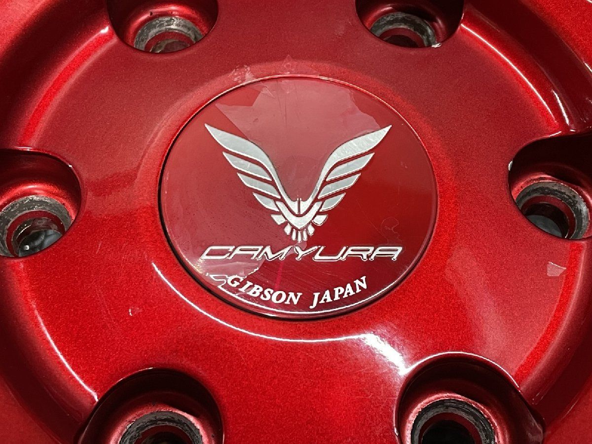 GIBSON CAMYURA ギブソン カミュラ 社外ホイール 20インチ 4本 8.5J6HPCD139.7+38 レッド 200系ハイエース等　(MHC445)クレジットカード QRコード決済可能 GIBSON CAMYURA ギブソン カミュラ 社外ホイール 20インチ 4本 8.5
