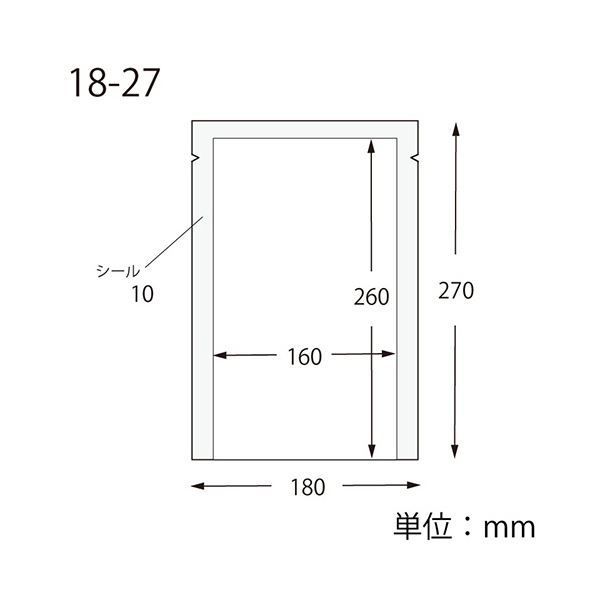 シモジマHEIKO ナイロンポリ袋 K18-27 006679813 1セット 2000枚 100枚×20パック