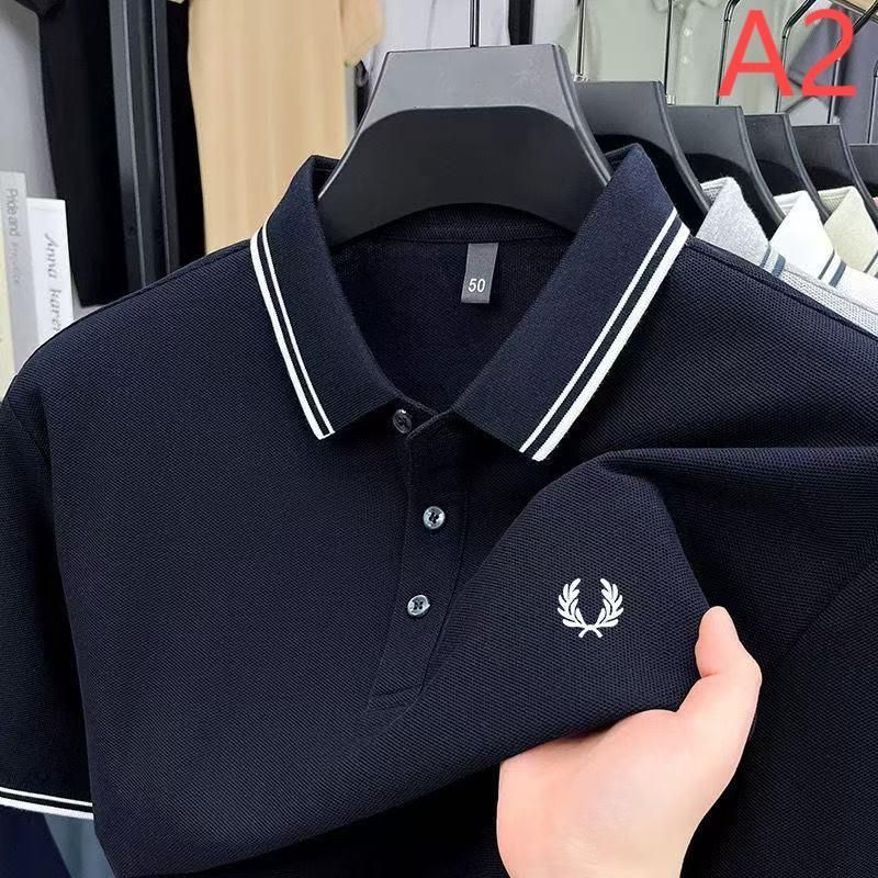 【未使用】FRED PERRY フレッドペリー　ポロシャツ　半袖　黒×白　古着 FRED PERRY Fred Perry フレッドペリー ポロシャツ ホワイト