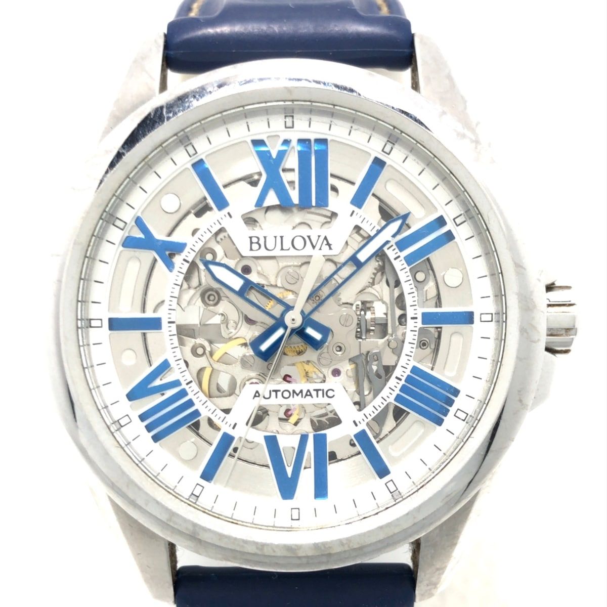 Bulova(ブローバ) 腕時計 - 96A187 社外ベルト/SS/裏スケ シルバー