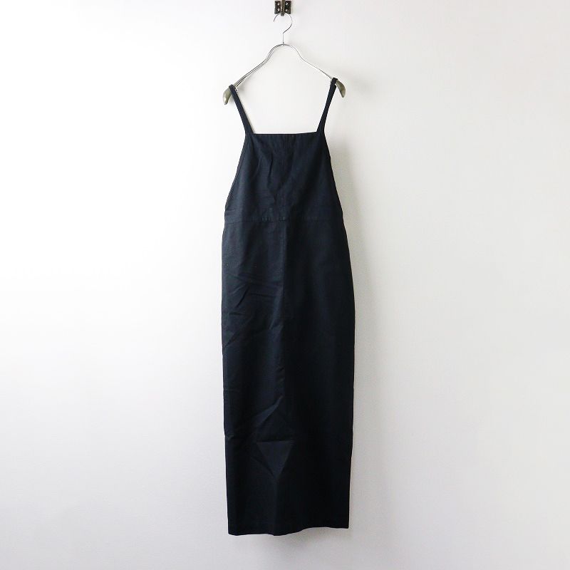 美品 ルグラジック LE GLAZIK サロペットスカート 36/ネイビー ノースリーブ ワンピース ジャンパースカート【2400014206937】