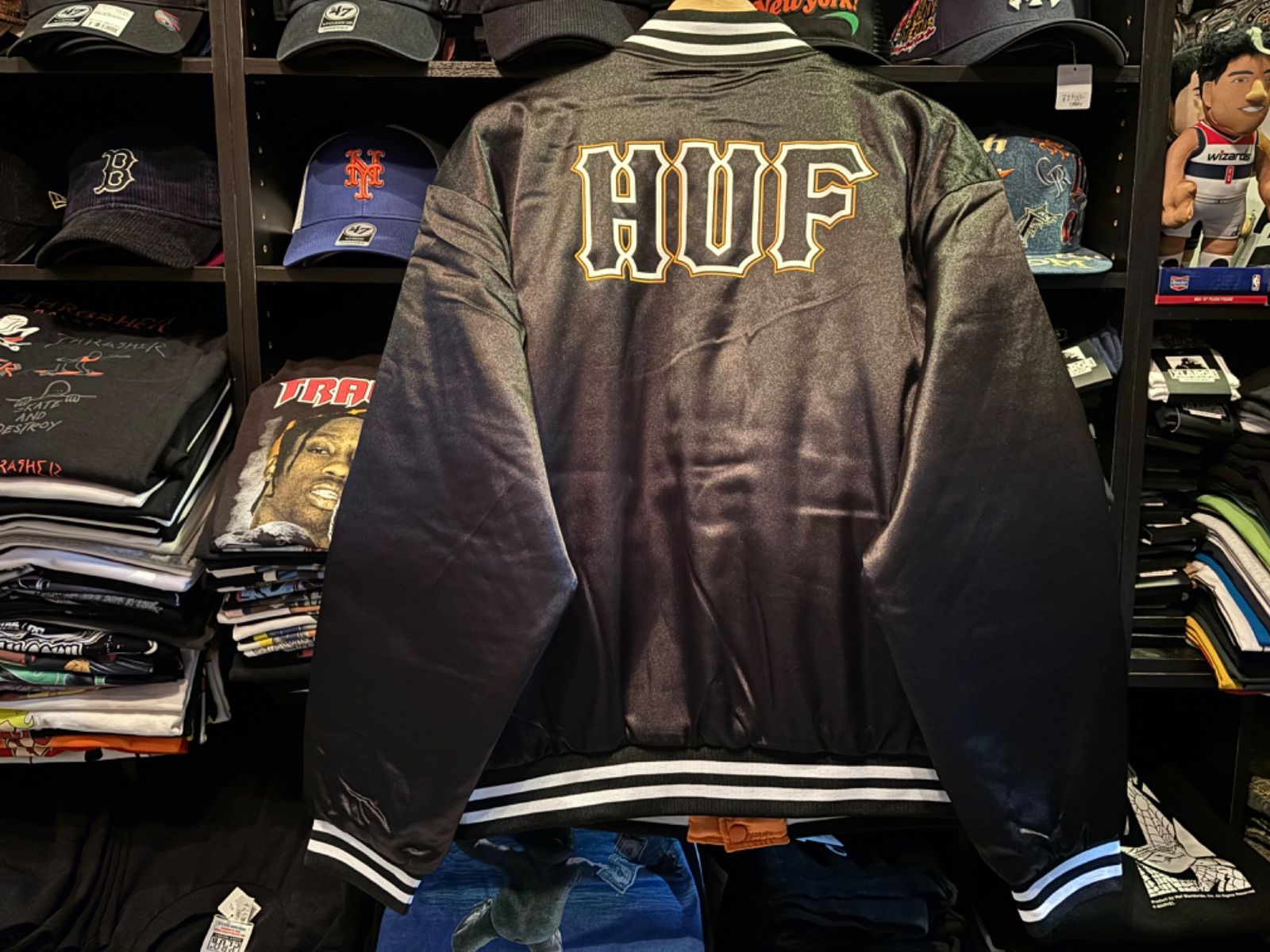 関税込み♪【HUF】Back 2 Back ロゴ★リバーシブル ジャケット 20%OFF クリアランスセール】ハフ HUF ジャケット リバーシブル
