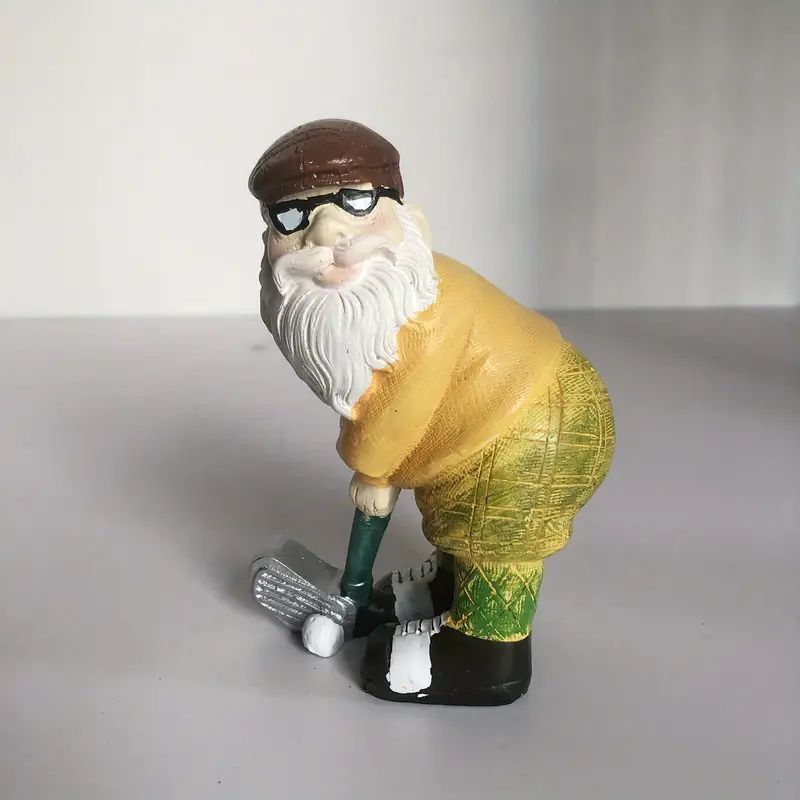 ノーム 小人 おじさん ゴルフ 置物 オブジェ スポーツ かわいい